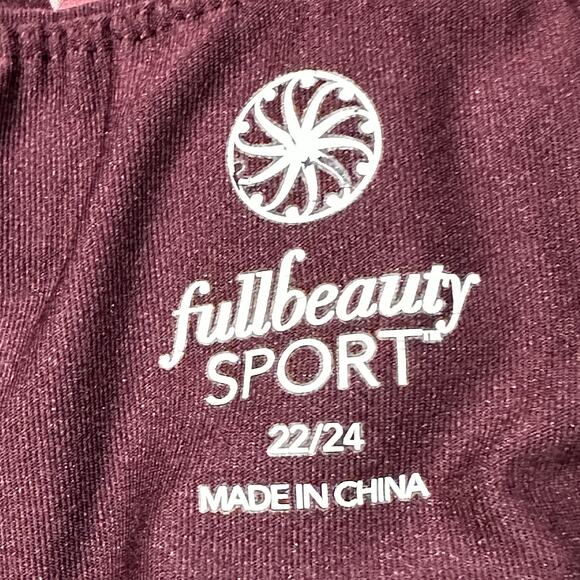 Fullbeauty Sport Women Leggings Pants Plus 22/24 Pink Abstract Athleisure - Picture 5 of 6